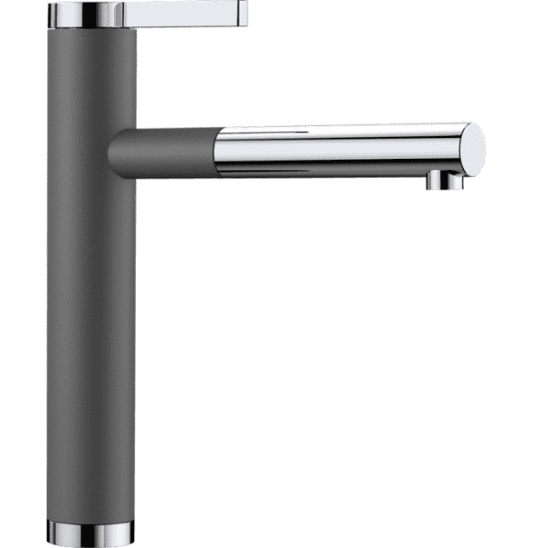 Смеситель для кухни Blanco Linee-S Хром/Темная скала 518804