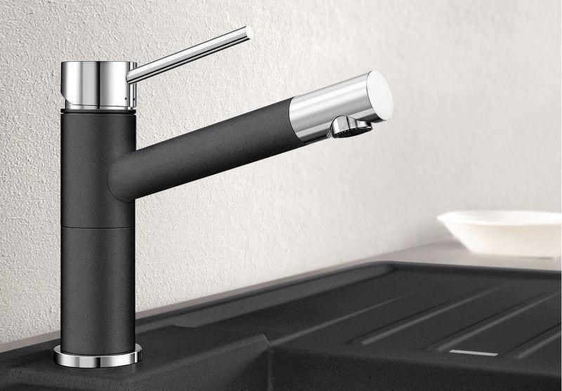 Смеситель для кухни Blanco Kano Хром/Антрацит 525028