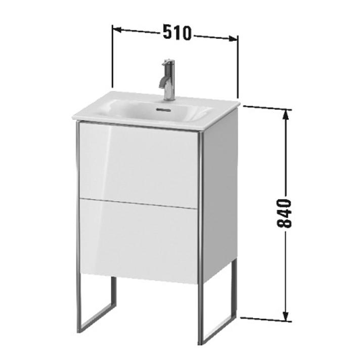 Тумба напольная Duravit XSquare XS452102222 51x41.8