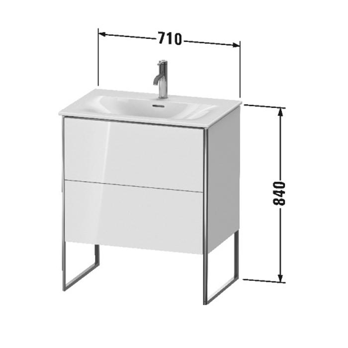 Тумба напольная Duravit XSquare XS452302222 71x47.8