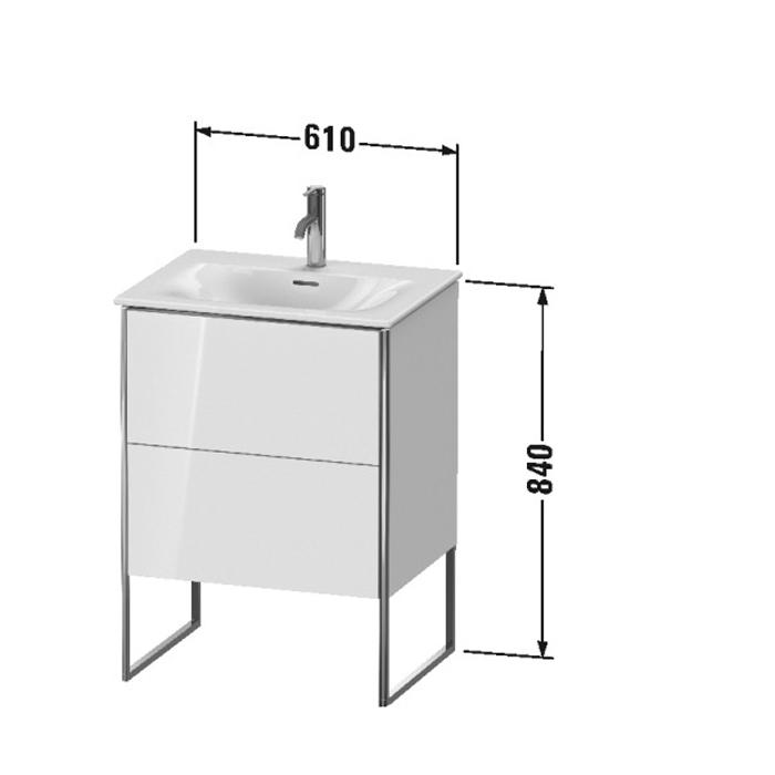 Тумба напольная Duravit XSquare XS452202222 61x47.8