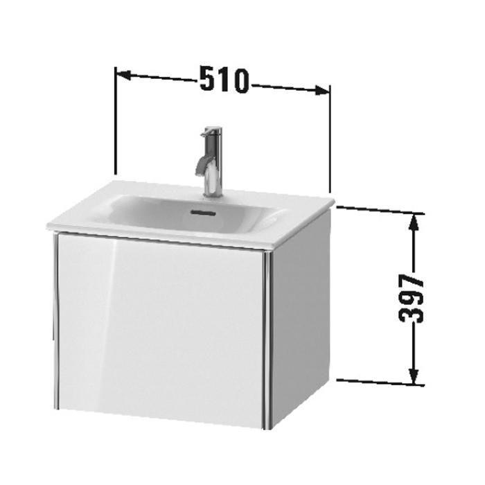 Тумба подвесная Duravit XSquare XS422102222 51x41.8