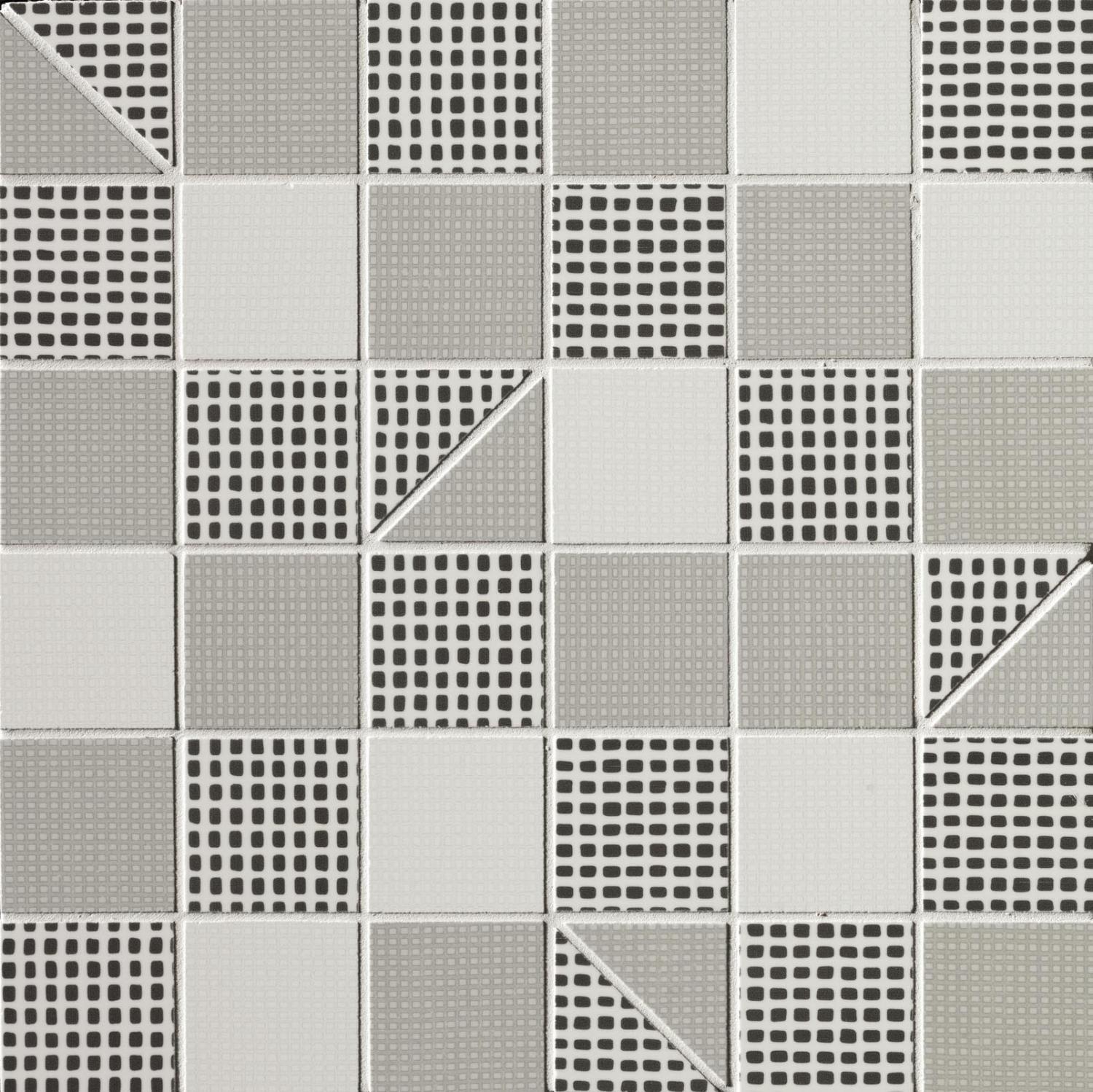 Мозаика FAP Ceramice Pat Grey Slash Mosaico fOEI 30.5x30.5
