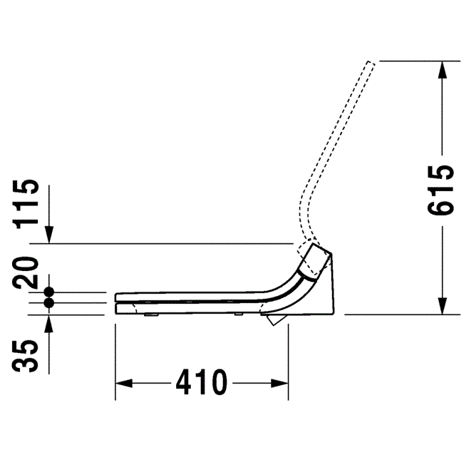 Сиденье Duravit Happy D.2 SensoWash 610300002000300 37x17