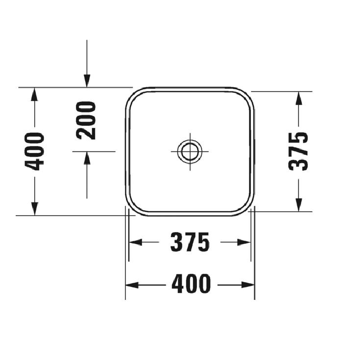 Раковина накладная Duravit Happy D.2 Plus 2359400000 40 см