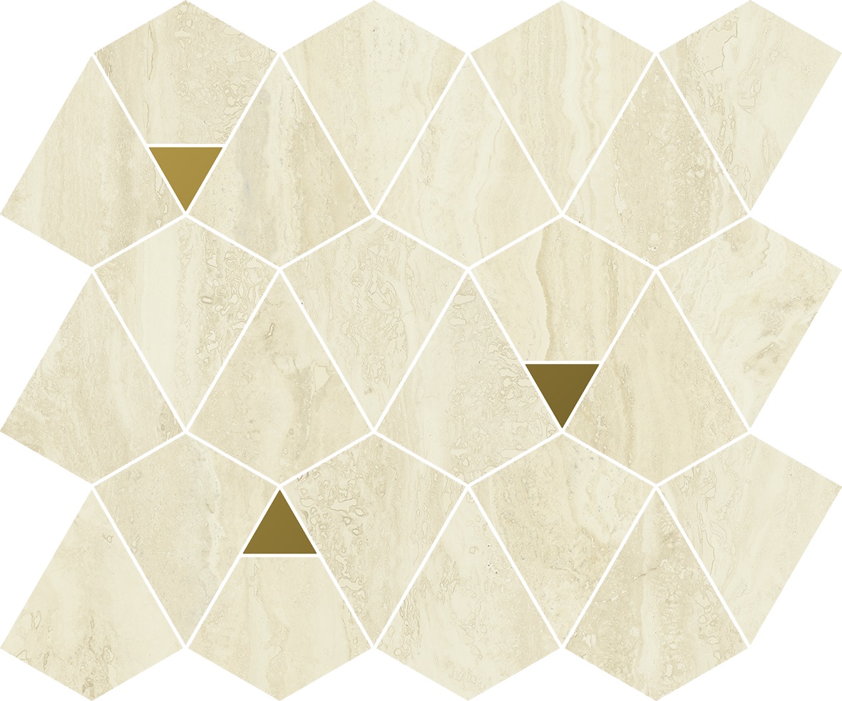 Мозаика Italon Charme Advance Alabastro Mosaico Vertex 600110000942 25.8x30