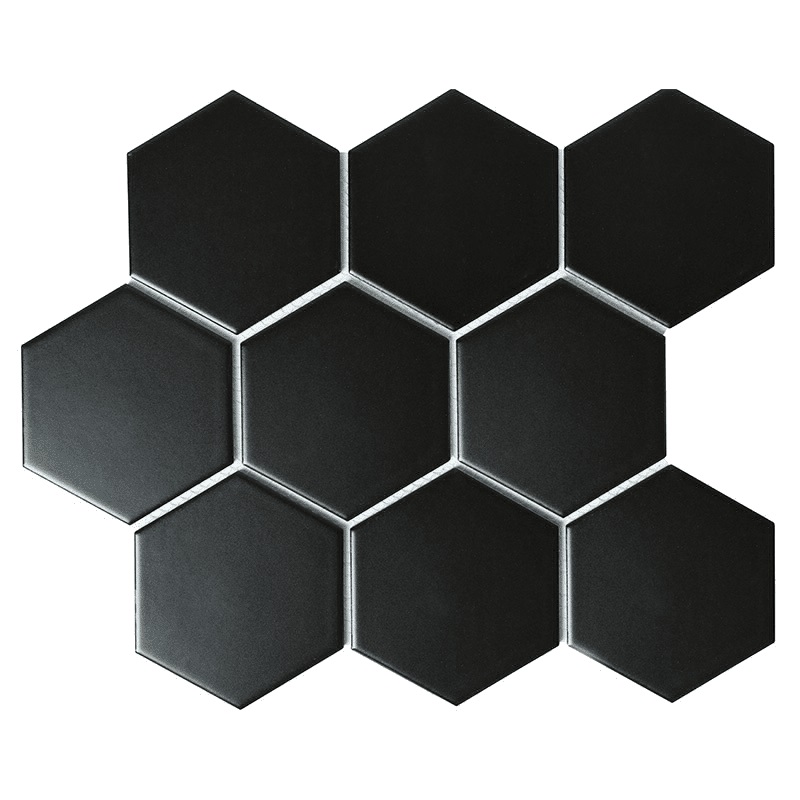 Мозаика Starmosaic Hexagon Big Black Matt (SBH4810) 25.6х29.5