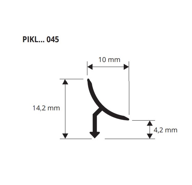 Профиль Progress Profiles Prointer KL All PIKLBO 045 2.7 м. (золото)