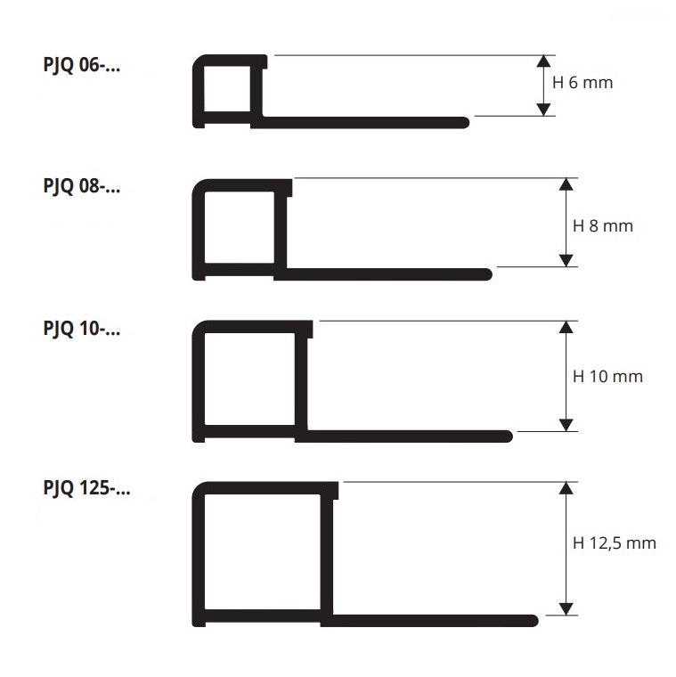 Профиль Progress Profiles Projolly Square PJQ 06-01 2.7 м. (белый), ПВХ