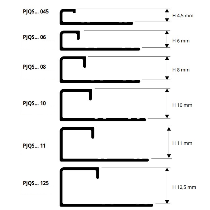 Профиль Progress Profiles Projolly Square PJQSNE 10 2.7 м. (черный), матовый