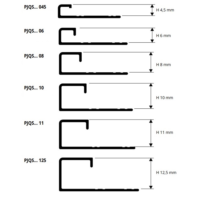 Профиль Progress Profiles Projolly Square PJQSNS 125 2.7 м. (черный), крацованный