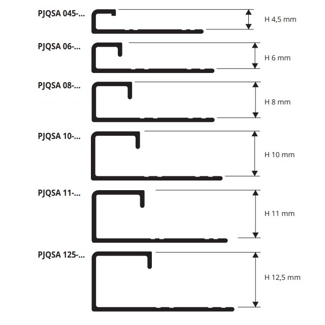 Профиль Progress Profiles Projolly Square PJQSBN 125 2.7 м. (черный), глянцевый