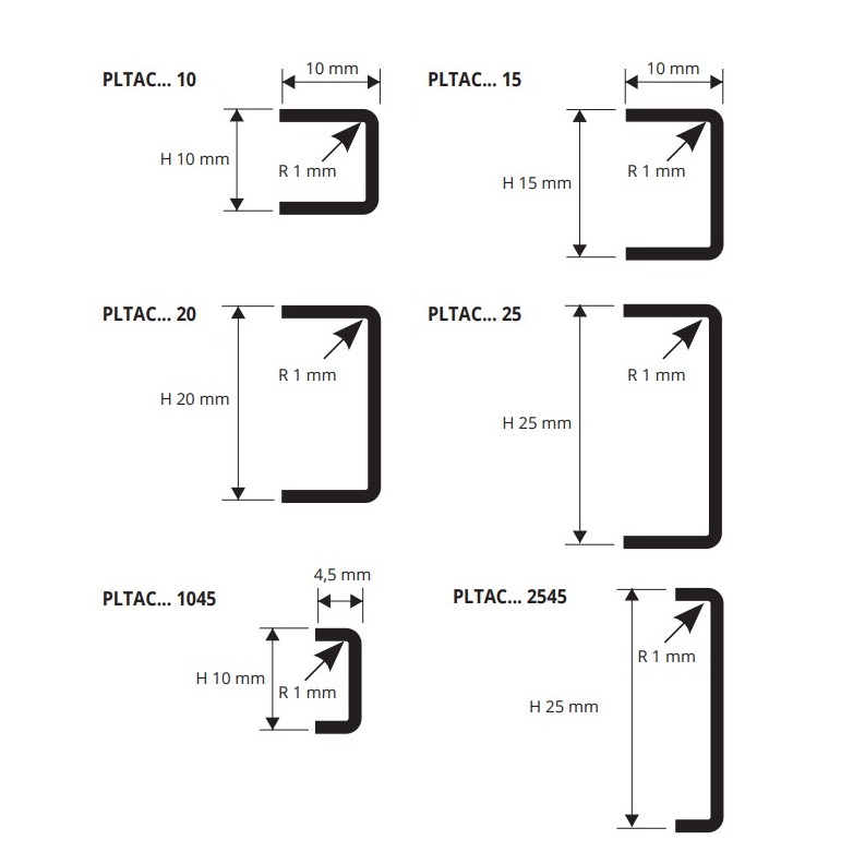 Профиль Progress Profiles Prolistel ACC PLTAC 10 2.7 м. (нерж. сталь), полированный