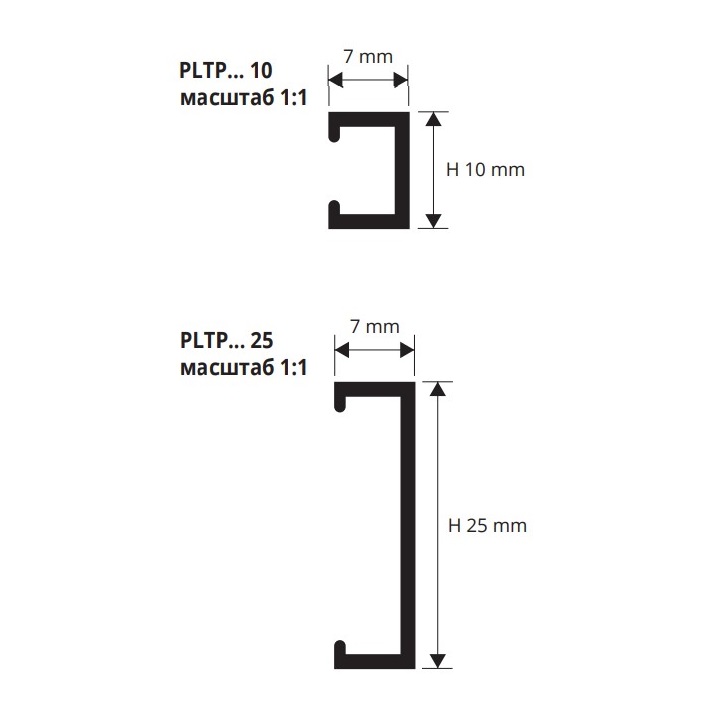 Профиль Progress Profiles Prolistel P ALL PLTPNE 10 2.7 м. (черный), матовый