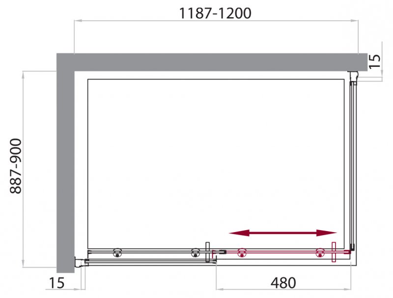 Душевой уголок BelBagno Uno UNO-AH-1-120/90-P-Cr 120x90