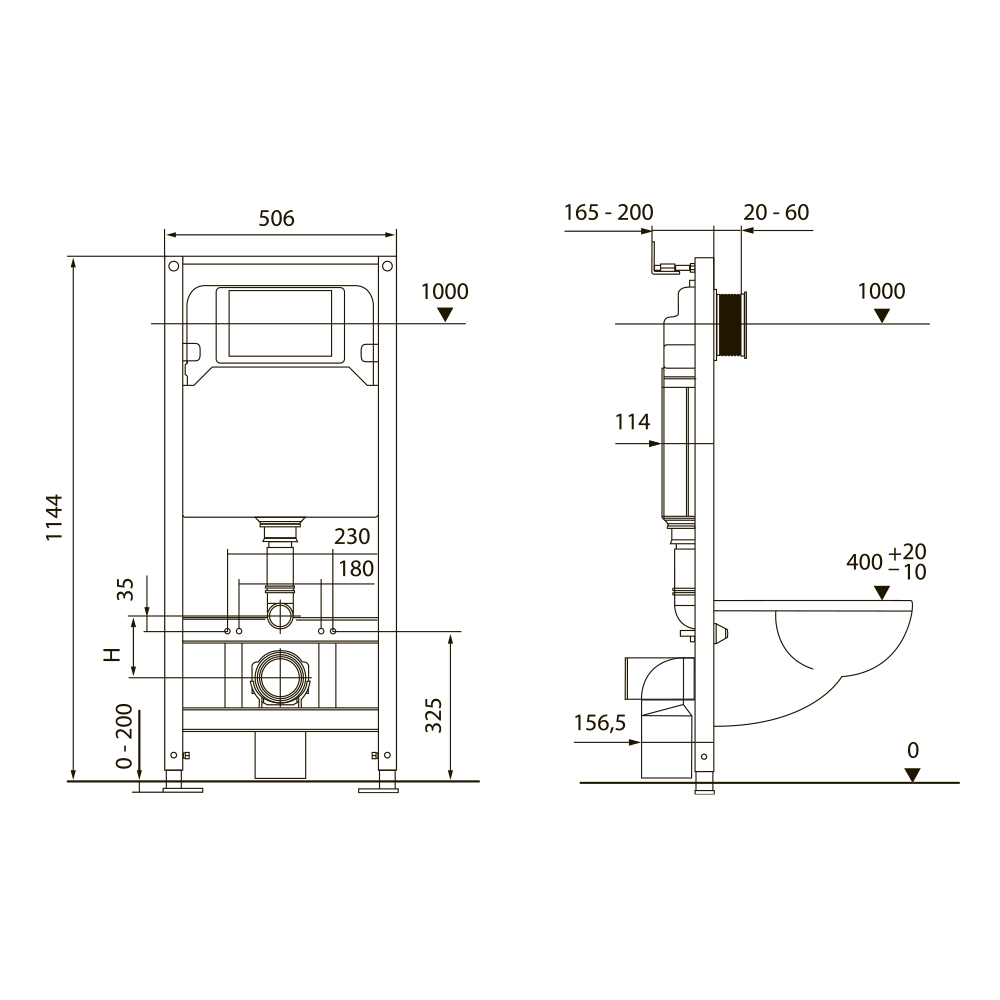 Комплект для установки подвесного унитаза Tece TECEspring R S955101 (хром)