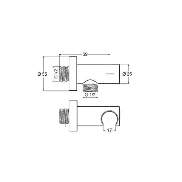 Соединение для шланга Kludi A-QA - 6054705-00