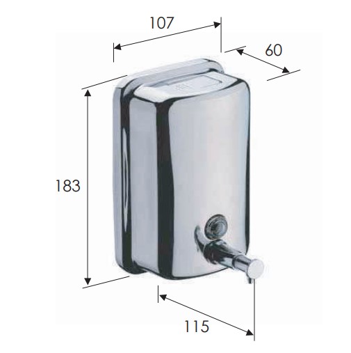 Дозатор для жидкого мыла RB RB600CR (хром)