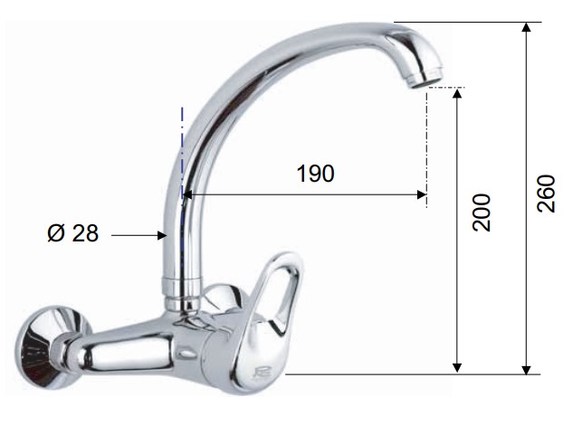 Смеситель для кухни Remer Remix R43 (хром)