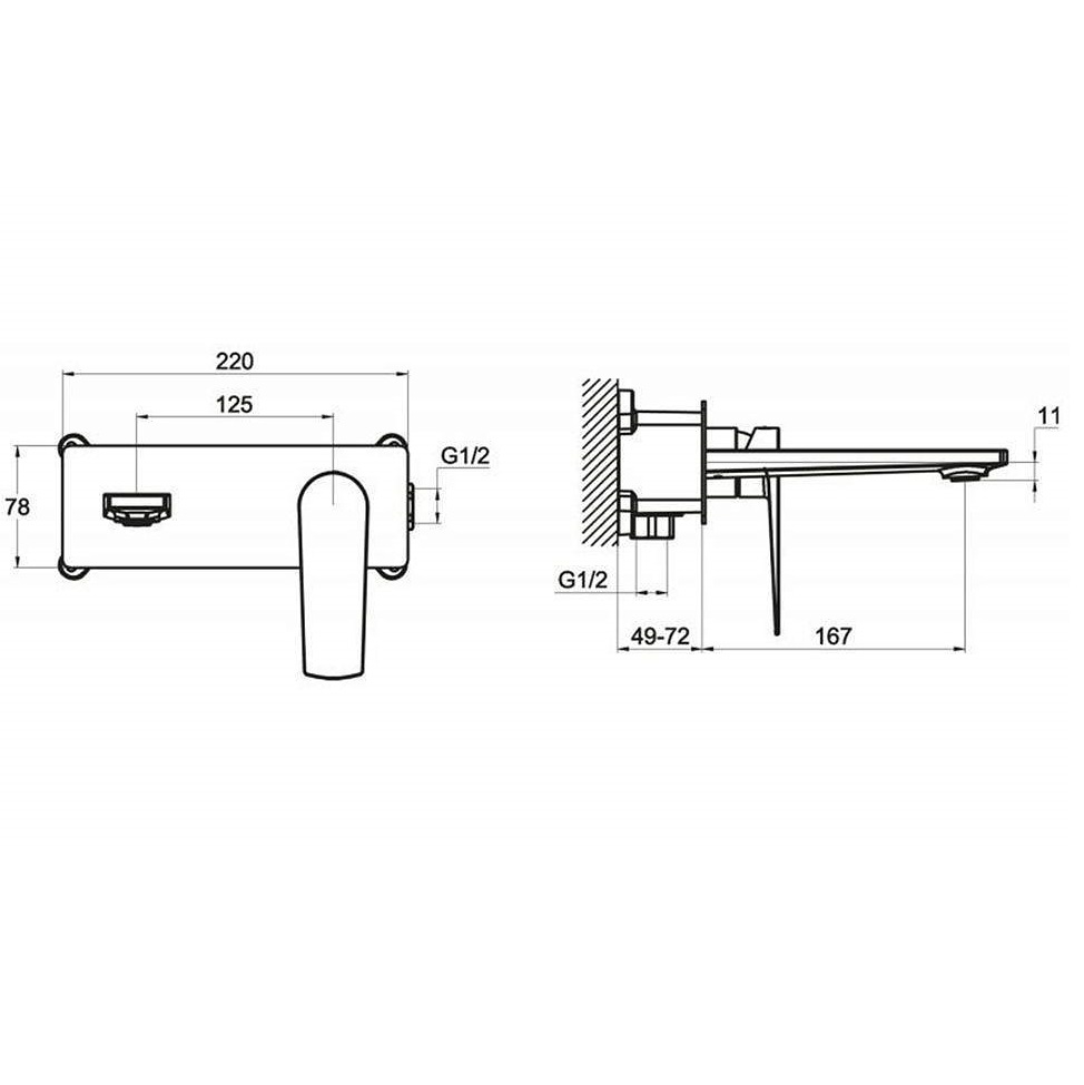 Смеситель для раковины BelBagno Carin CAR-BLM-CRM (хром)