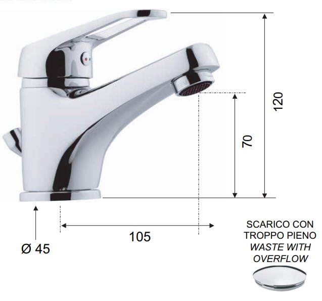 Смеситель для раковины Remer Remix R10 (хром)