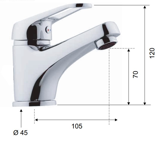 Смеситель для раковины Remer Remix R11 (хром)