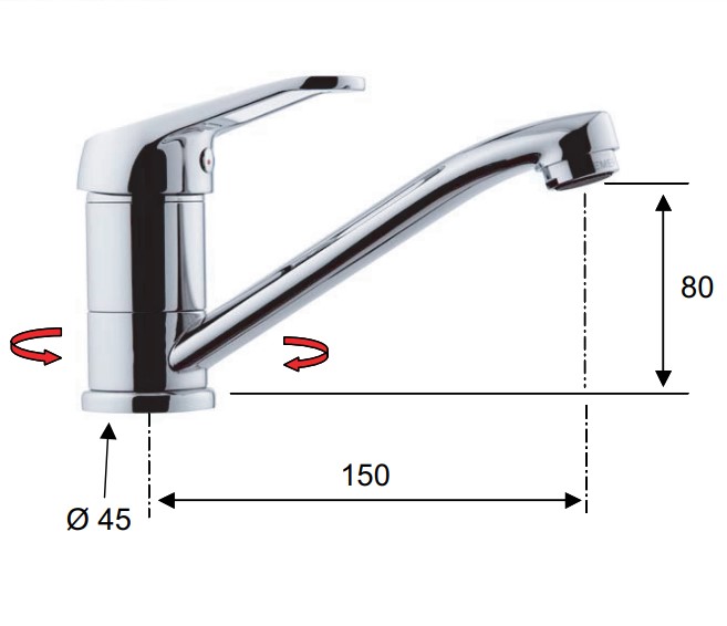 Смеситель для раковины Remer Remix R11G (хром)