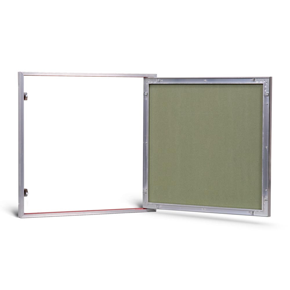 Ревизионный люк под покраску Практика Планшет ПС-60-60 60x60, нажимной, распашной, съемная дверца