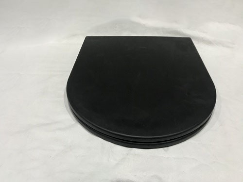 Унитаз подвесной безободковый CeramaLux N 2197MB 49x37 (черный матовый) с микролифтом