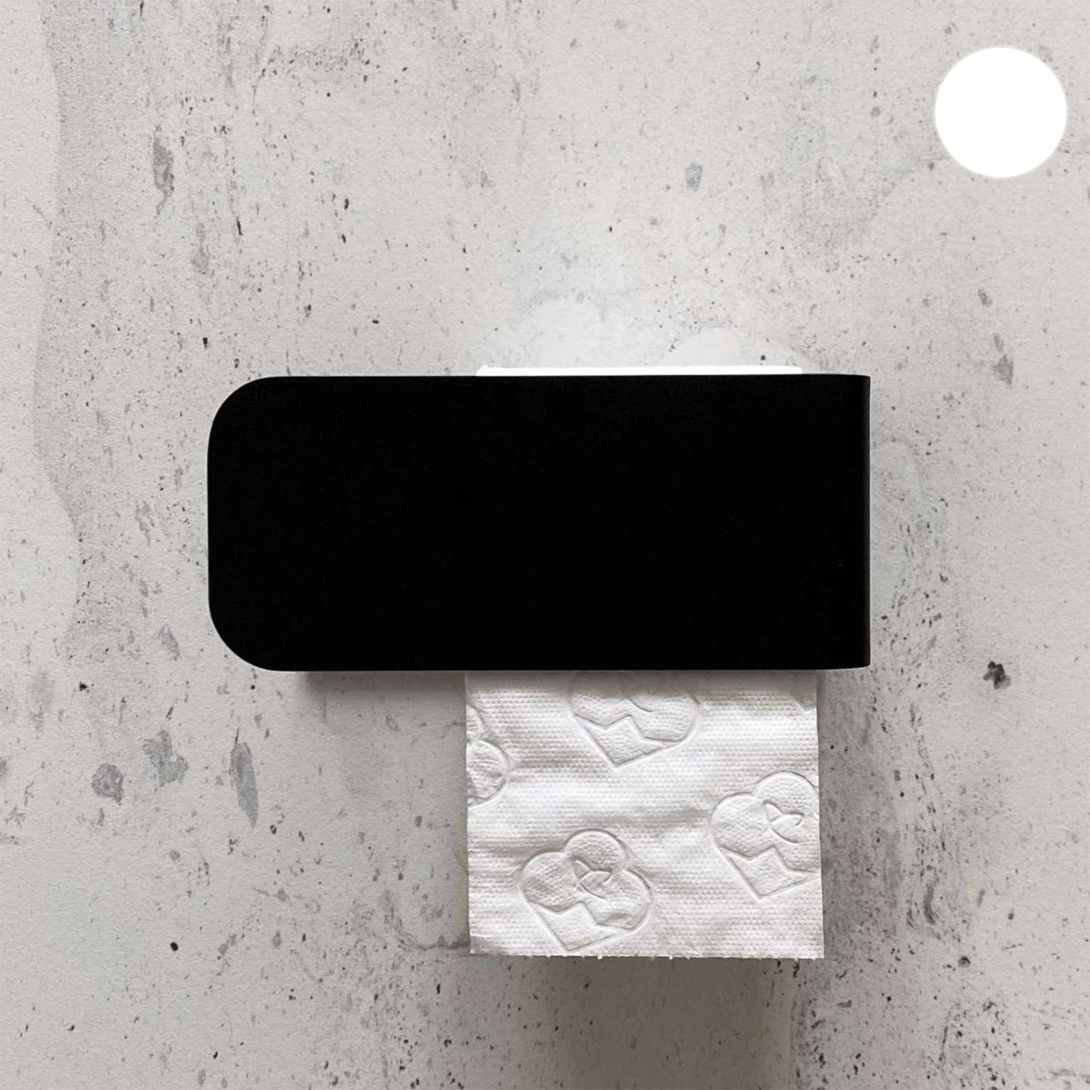  Бумагодержатель Tezza Rollo Flex (белый), бумага слева