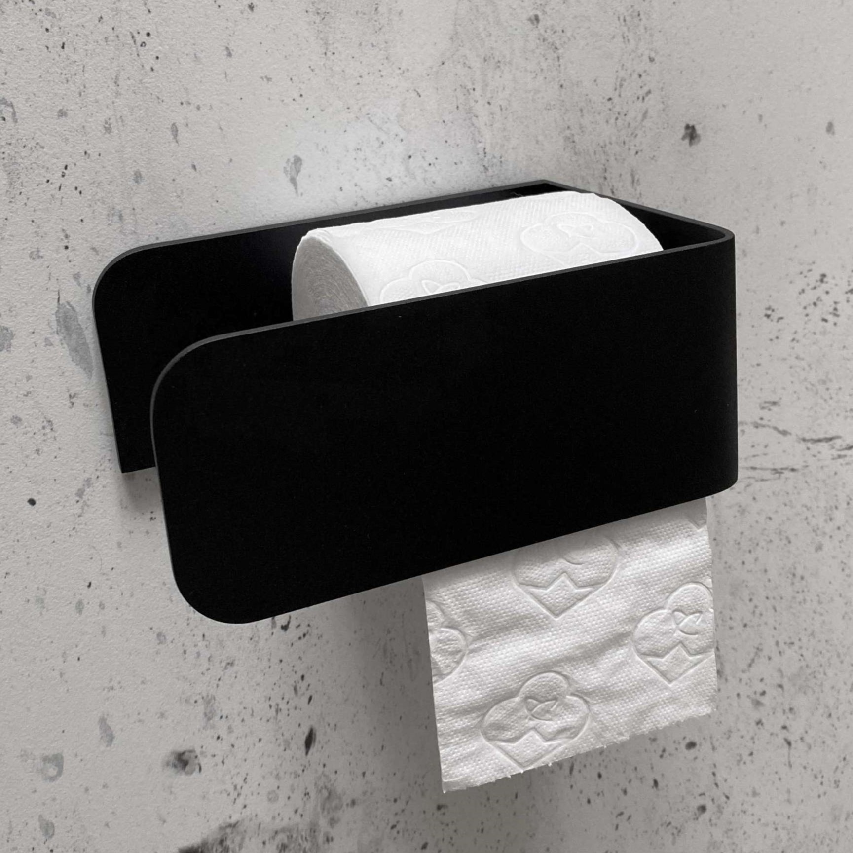  Бумагодержатель Tezza Rollo Flex (серый), бумага слева