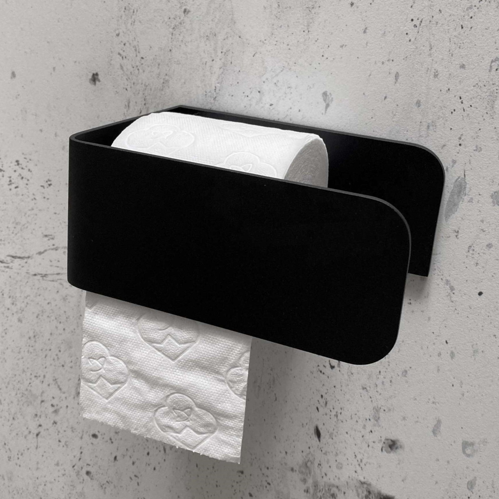  Бумагодержатель Tezza Rollo Flex (серый), бумага справа