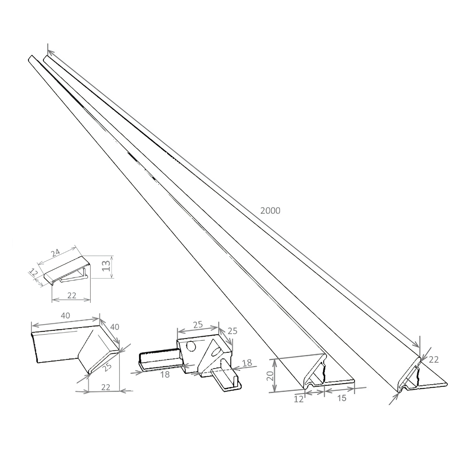 Бордюр для ванны Sanjet PROF-PVC