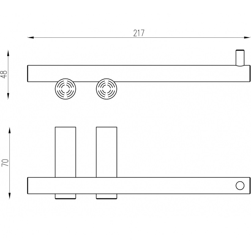 Бумагодержатель Abber Osten 316 AA1831BG (золото брашированное)