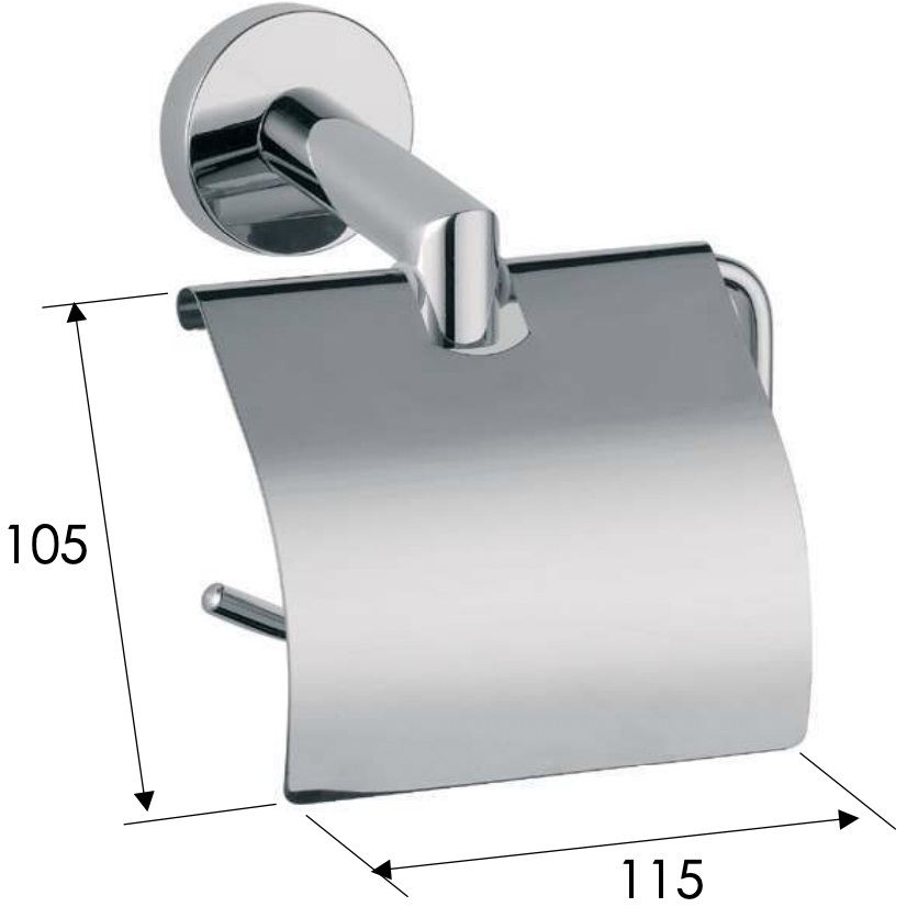 Бумагодержатель Remer Guest GS60CR (хром)