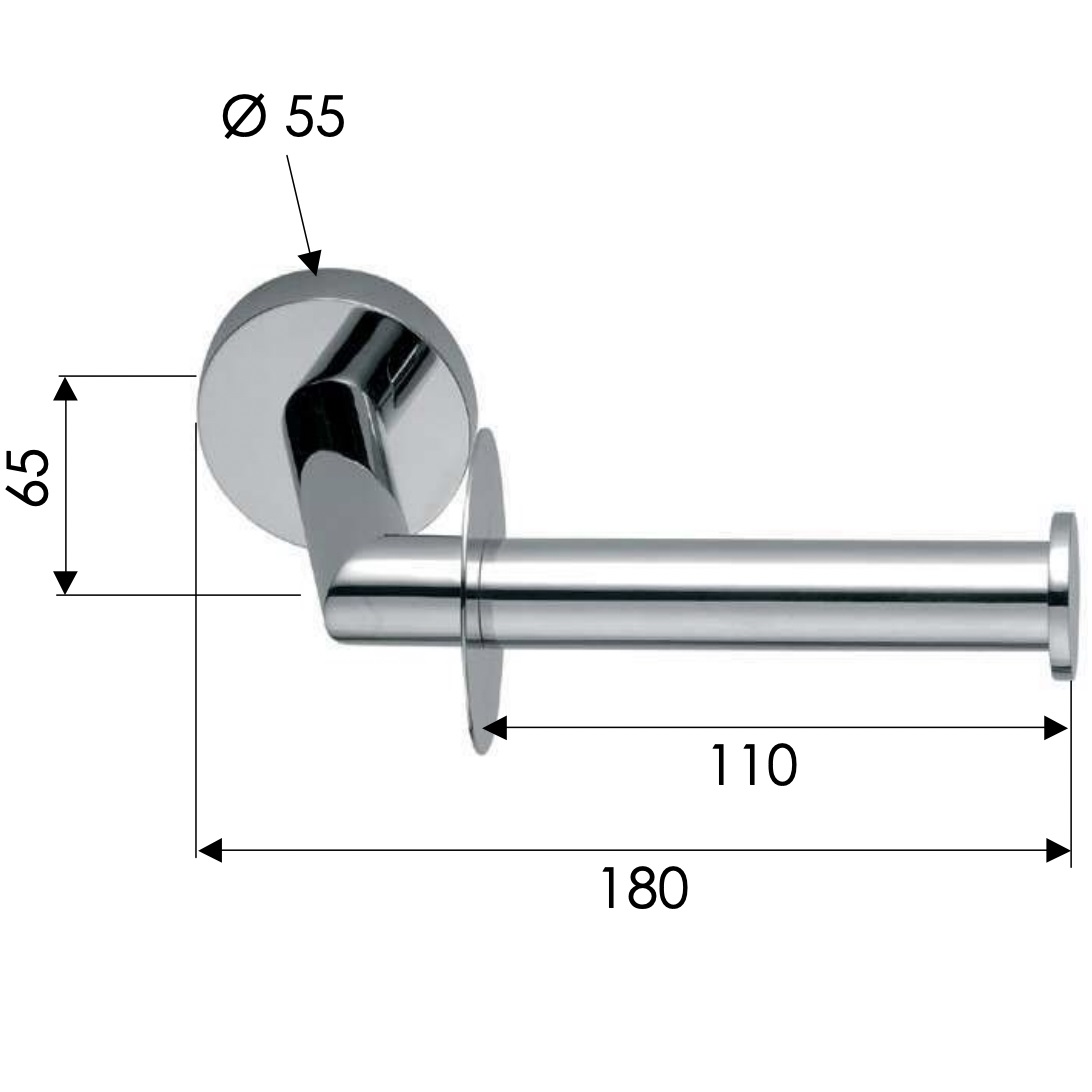 Бумагодержатель Remer Guest GS61BO (белый матовый)