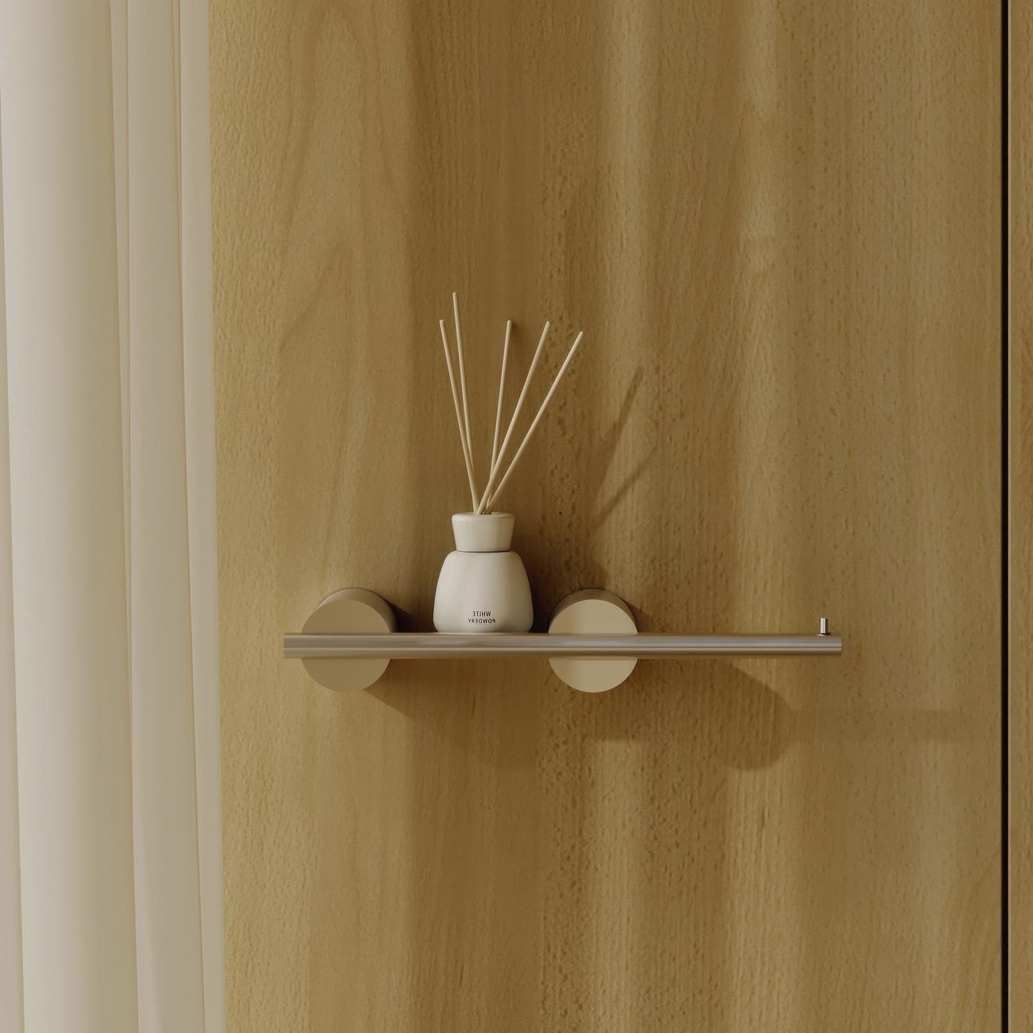 Бумагодержатель Tezza Rollo Art 38 см (античная латунь) с местом хранения, правое