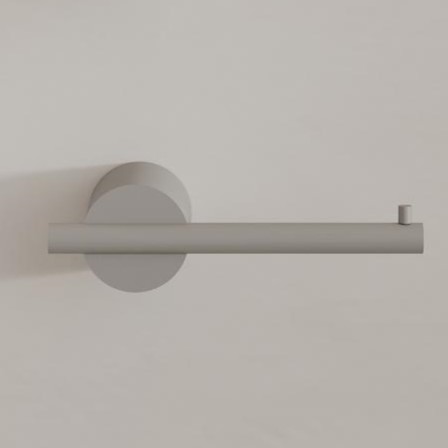 Бумагодержатель Tezza Rollo Art (серый), расположение бумаги справа