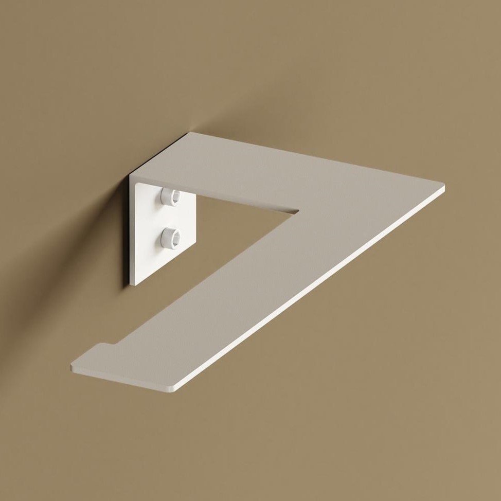 Бумагодержатель Tezza Rollo Light (белый), бумага слева