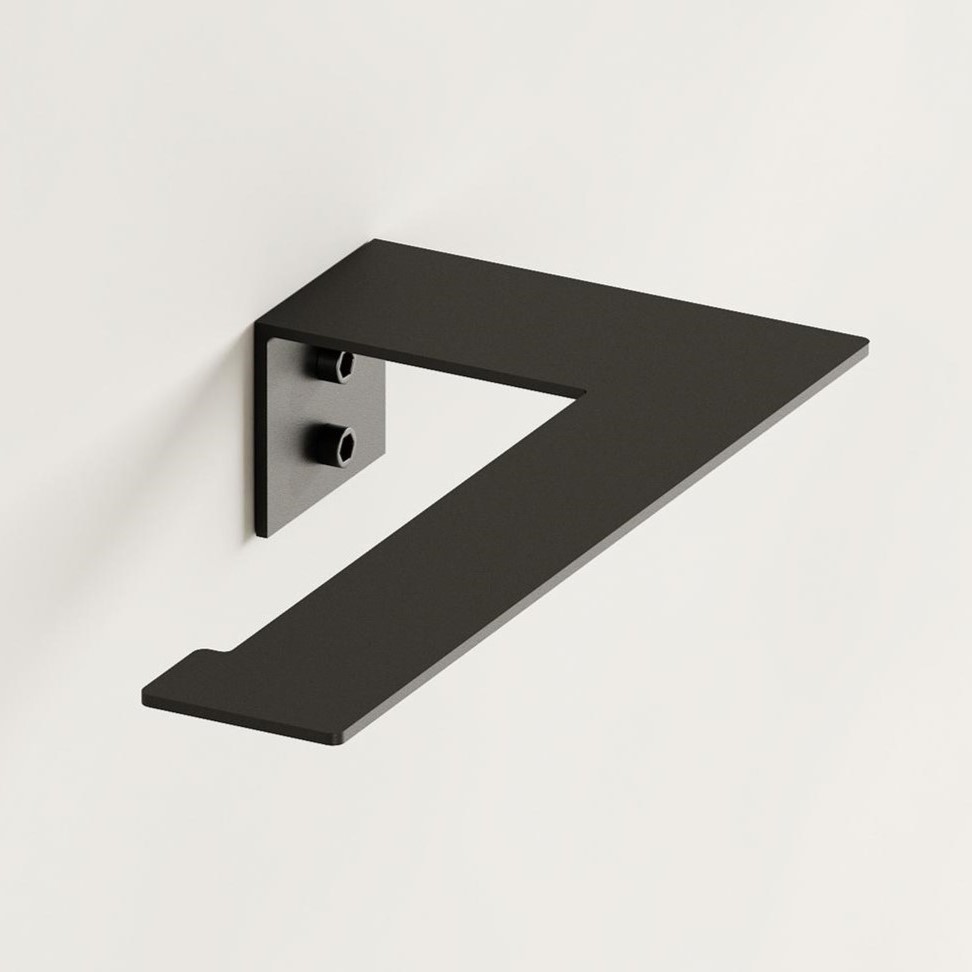 Бумагодержатель Tezza Rollo Light (черный), бумага слева