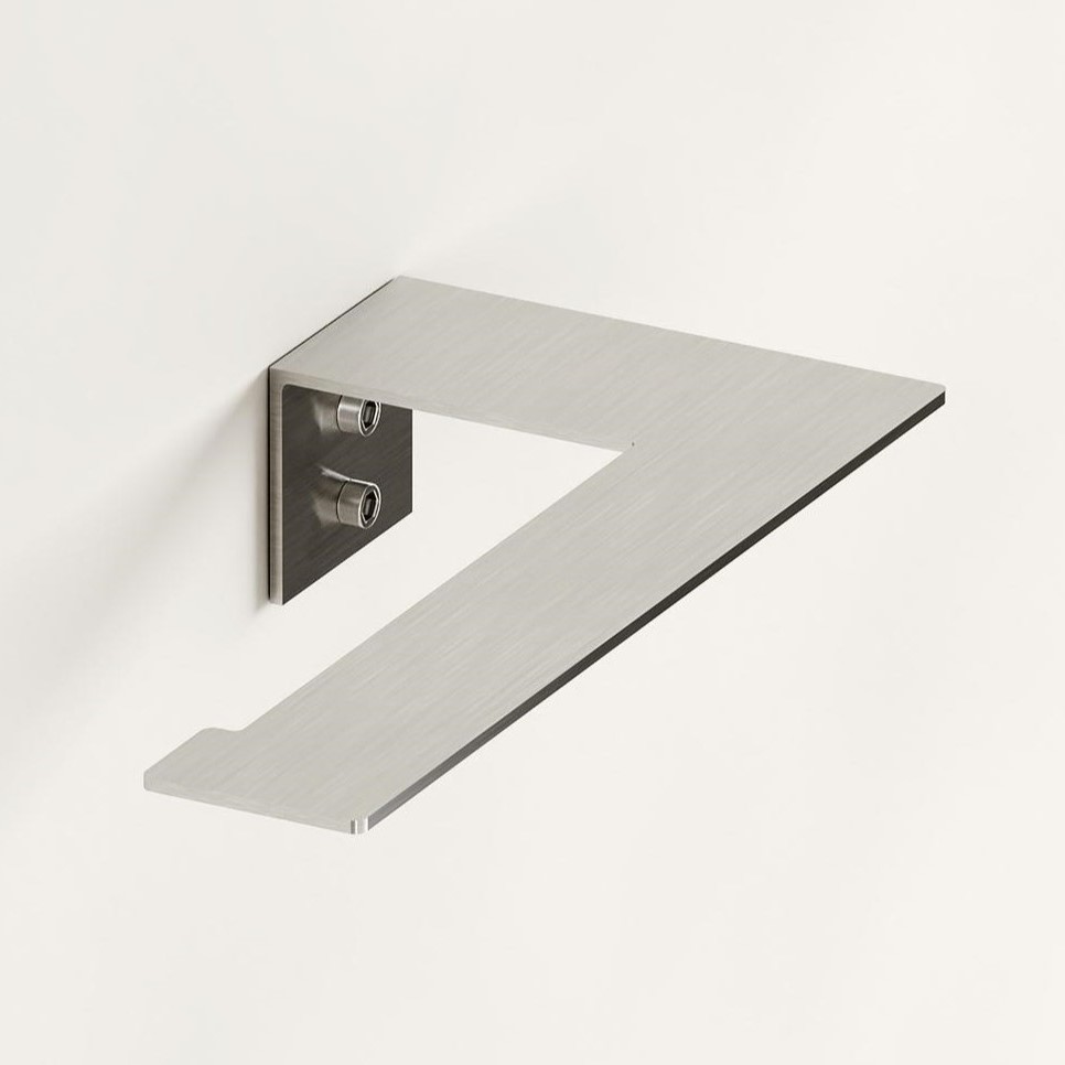 Бумагодержатель Tezza Rollo Light (нерж. сатинированная сталь), бумага слева