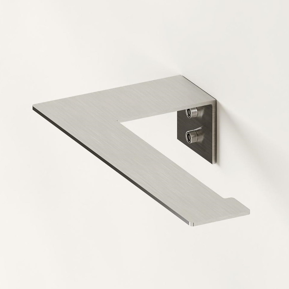 Бумагодержатель Tezza Rollo Light (нерж. сатинированная сталь), бумага справа