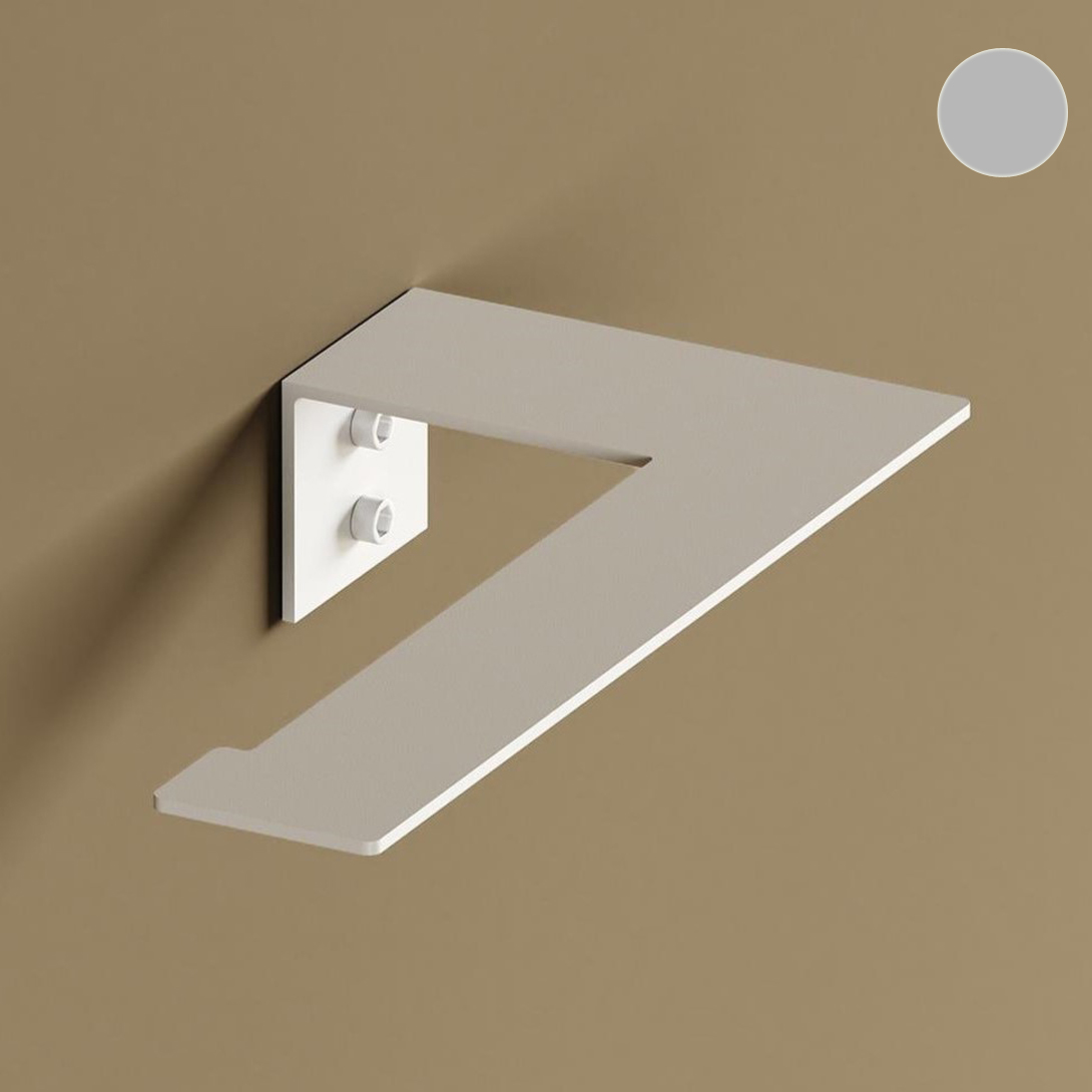 Бумагодержатель Tezza Rollo Light (серый), бумага слева