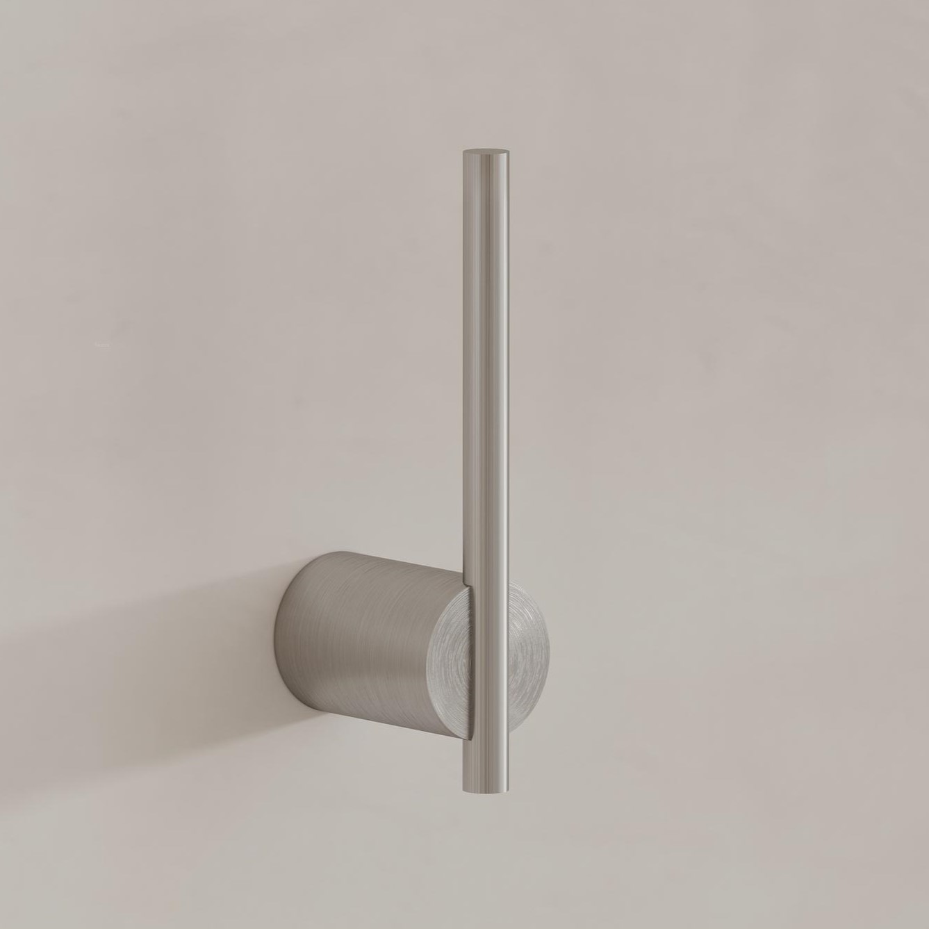 Бумагодержатель вертикальный Tezza Rollo Art (сатинированная нерж. сталь), 1 рулон, 22 см