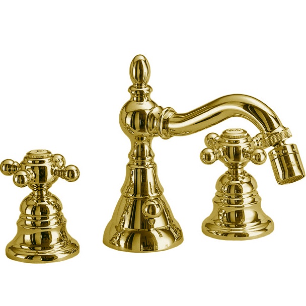 Cмеситель для биде Fima Carlo Frattini Elizabeth F5082OR (золотой), с донным клапаном