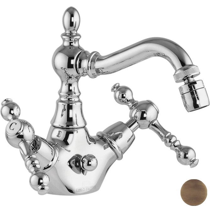 Cмеситель для биде Fima Carlo Frattini Epoque F5062BR (бронза), с донным клапаном