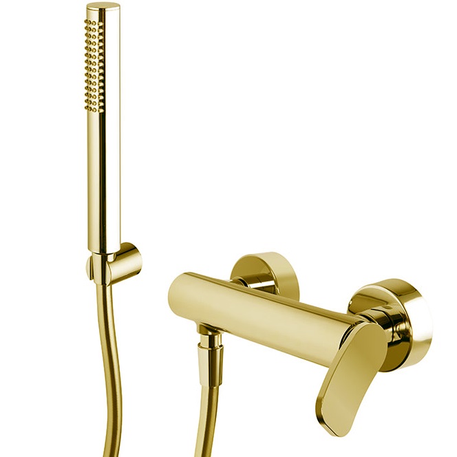 Cмеситель для душа настенный Fima Carlo Frattini Flo F3805OR (золотой)