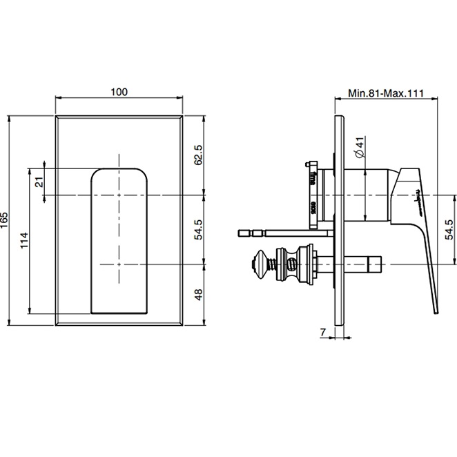 Cмеситель для душа скрытого монтажа Fima Carlo Frattini Fit F3389E2NS (черный матовый), 2 источника