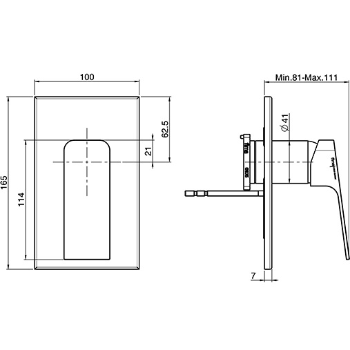 Cмеситель для душа скрытого монтажа Fima Carlo Frattini Fit F3389X1CR (хром), 1 источника