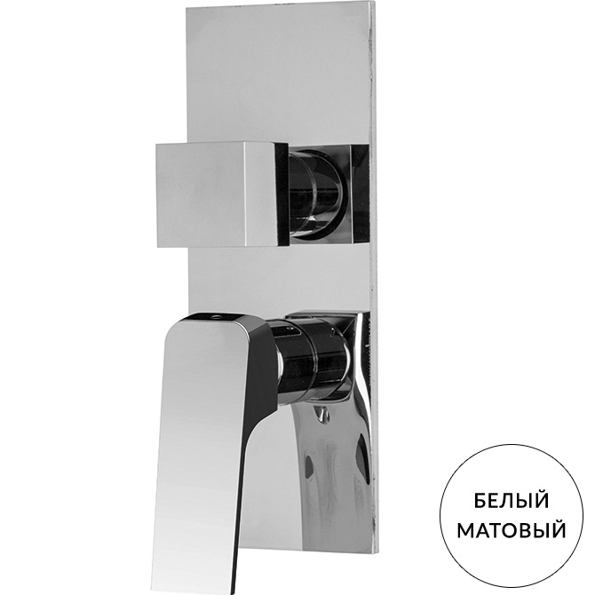 Cмеситель для душа скрытого монтажа Fima Carlo Frattini Fit F3389X6BS (белый матовый), 3 источника